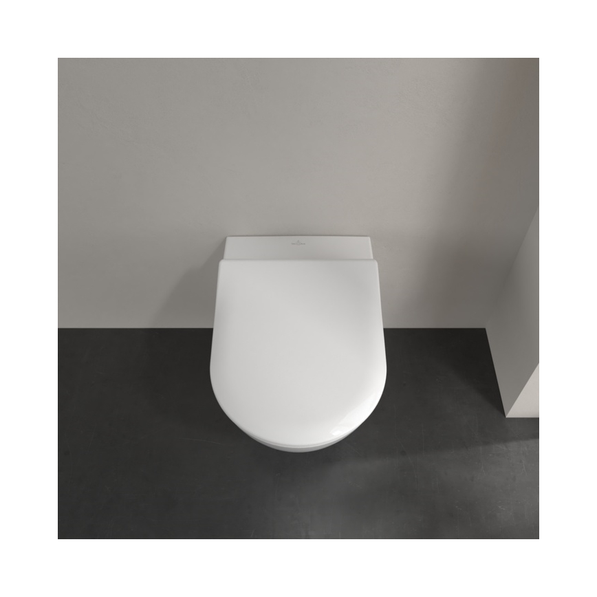 Villeroy & Boch 5614R201 - pakabinamas WC su SoftClose sėdyne SUBWAY 2.0 keramika/balta