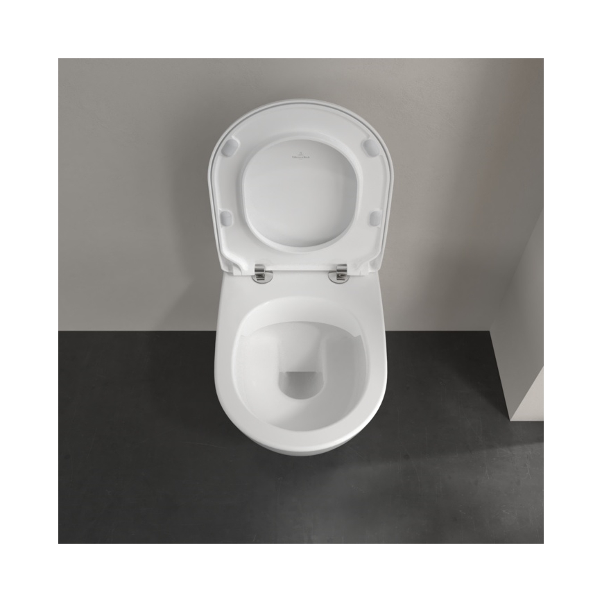 Villeroy & Boch 5614R201 - pakabinamas WC su SoftClose sėdyne SUBWAY 2.0 keramika/balta