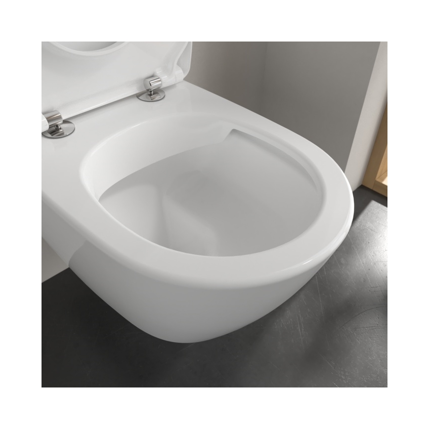 Villeroy & Boch 5614R201 - pakabinamas WC su SoftClose sėdyne SUBWAY 2.0 keramika/balta