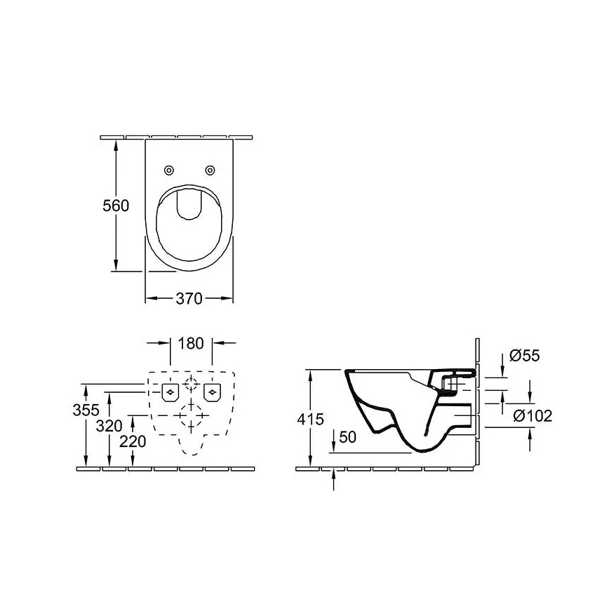 Villeroy & Boch 5614R201 - pakabinamas WC su SoftClose sėdyne SUBWAY 2.0 keramika/balta