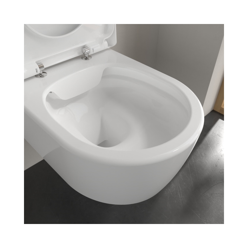 Villeroy & Boch 5656HRR1 - Pakabinamas WC su SoftClose AVENTO sėdyne keramika/balta