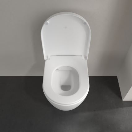 Villeroy & Boch 5656HRRW - Pakabinamas WC su lėtai užsidarančia SoftClose AVENTO sėdyne keramika/balta