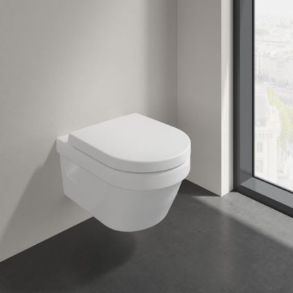 Villeroy & Boch 5684HRR1 - Pakabinamas klozetas su SoftClose sėdyne ARCHITECTURA keramika/balta