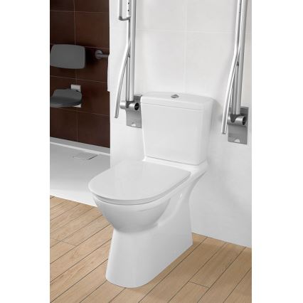 Villeroy & Boch 5760G101 - kombinuotas nuleidimo WC bakas O.NOVO, galinis/šoninis įvadas, balta