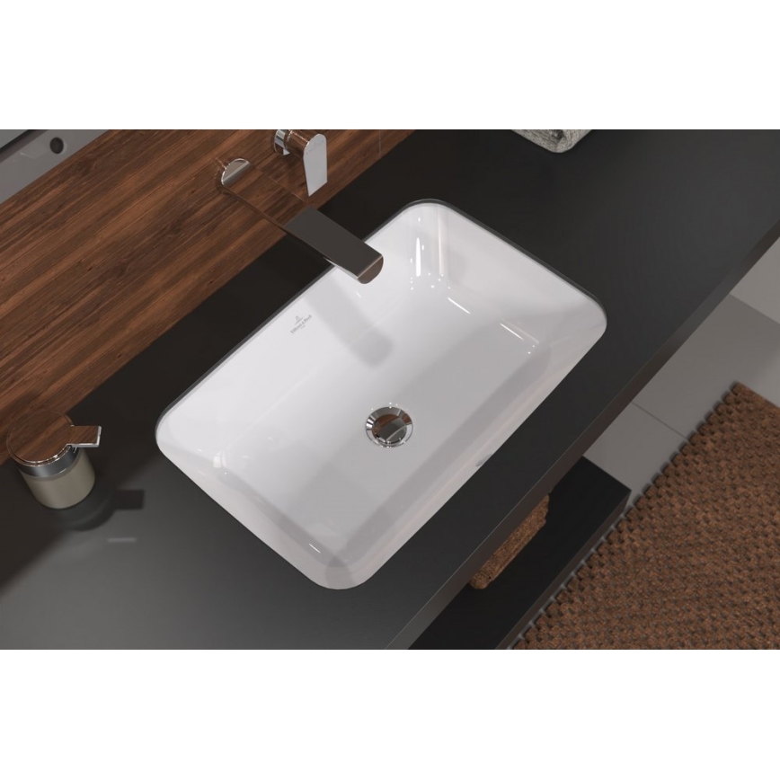 Villeroy & Boch 5A776001 - Įleidžiamas praustuvas ARCHITECTURA 57x37 keramika/balta