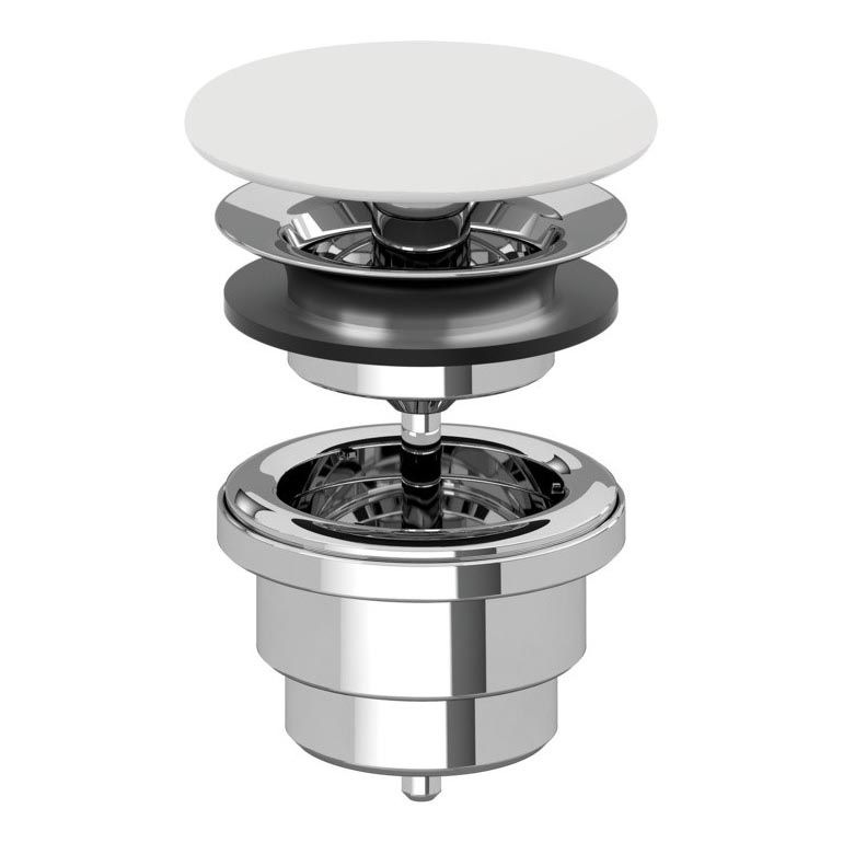 Villeroy & Boch 680800RW - Praustuvo nutekėjimas balta/blizgus chromas