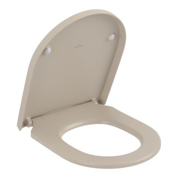 Villeroy & Boch 8M42S1AM - Tualeto sėdynė SoftClose SUBWAY 3.0 smėlinė