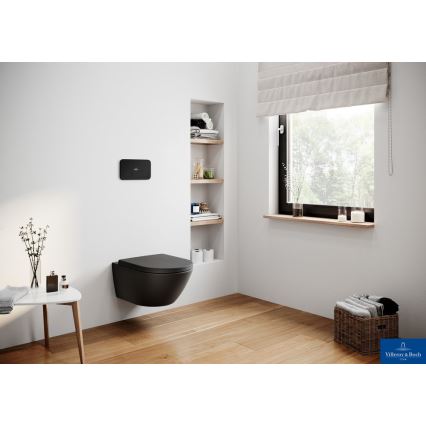 Villeroy & Boch 8M42S1R7 - Tualeto sėdynė SoftClose SUBWAY juoda