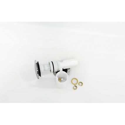 Villeroy & Boch 92198800 - Praustuvo sifonas PUSHOPEN blizgus chromas/balta