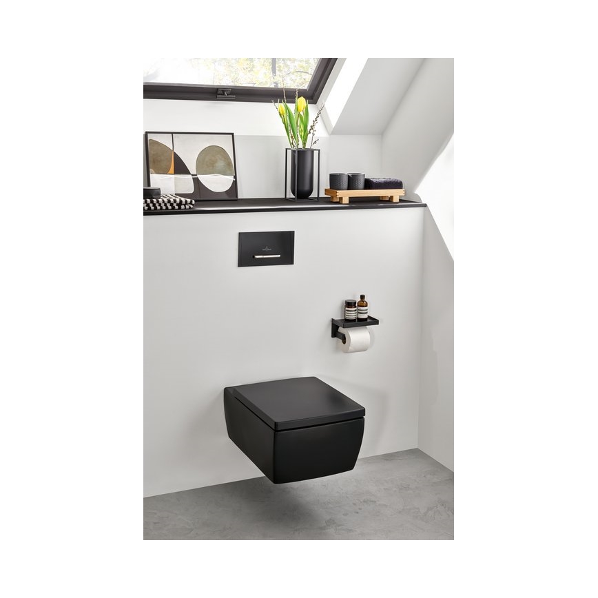 Villeroy & Boch 922169AN - Nuleidimo mygtukas VICONNECT, matinė juoda/matinis chromas