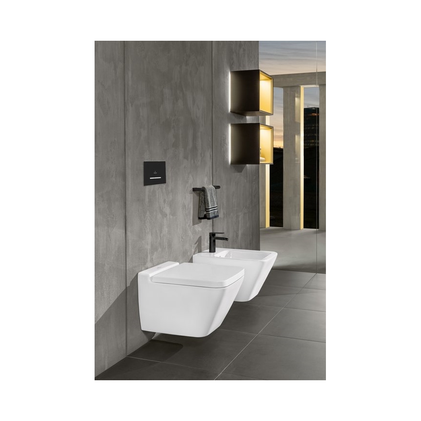 Villeroy & Boch 922169AN - Nuleidimo mygtukas VICONNECT, matinė juoda/matinis chromas