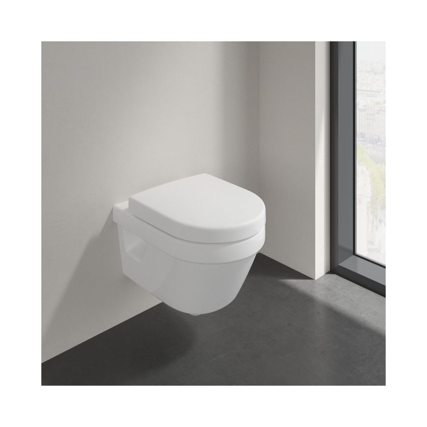 Villeroy & Boch 9M66S201 - unitazo sėdynė ARCHITECTURA su lėtu uždarymu (SoftClose), balta