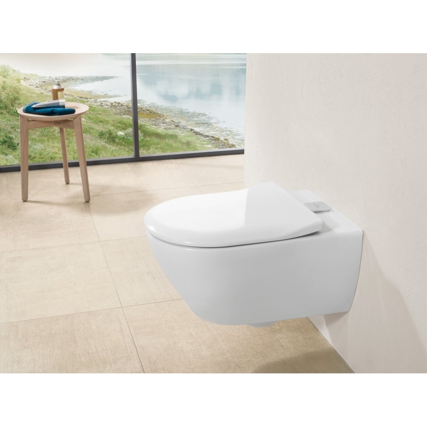 Villeroy & Boch 9M78S101 - Tualeto sėdynė SoftClose SUBWAY 2.0 balta