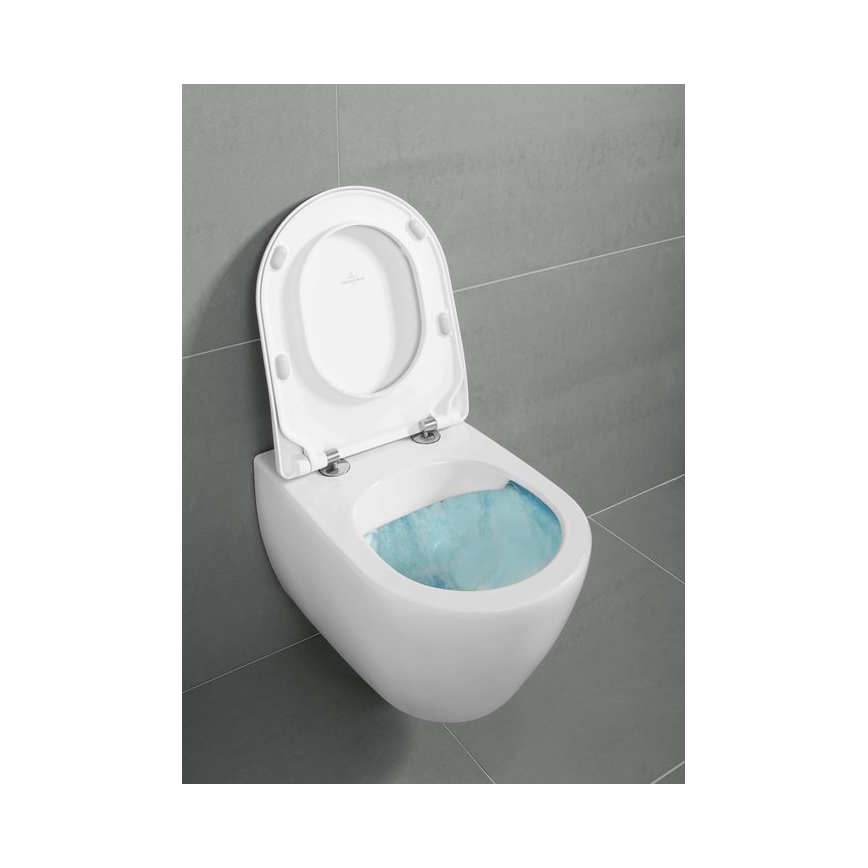 Villeroy & Boch 9M78S101 - Tualeto sėdynė SoftClose SUBWAY 2.0 balta