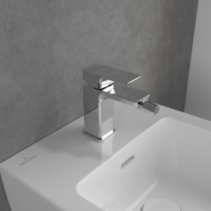 Villeroy & Boch TVB11200100061 – bidė maišytuvas su dugno vožtuvu SUBWAY 3.0, blizgus chromas