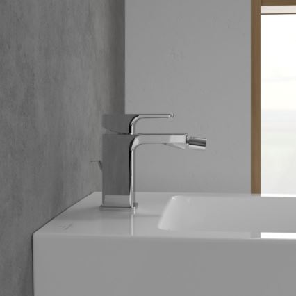 Villeroy & Boch TVB11200100061 – bidė maišytuvas su dugno vožtuvu SUBWAY 3.0, blizgus chromas