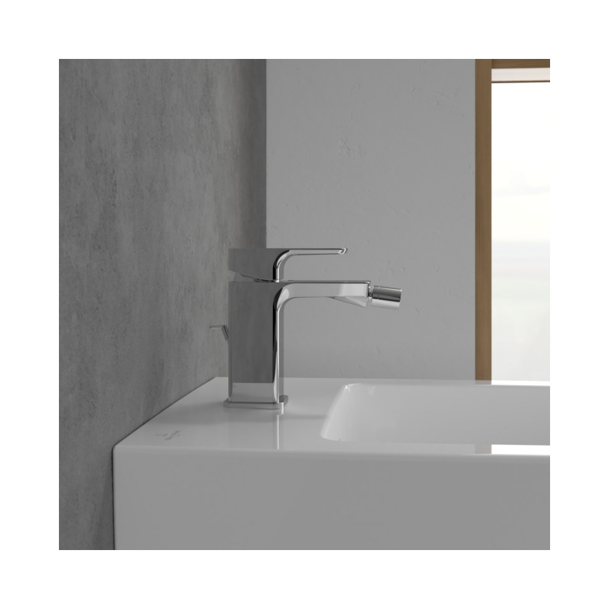 Villeroy & Boch TVB11200100061 – bidė maišytuvas su dugno vožtuvu SUBWAY 3.0, blizgus chromas
