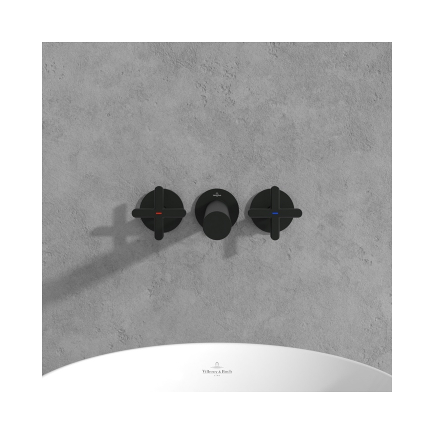 Villeroy & Boch TVZ106012000K5 - Praustuvo maišytuvas LOOP&FRIENDS matinė juoda