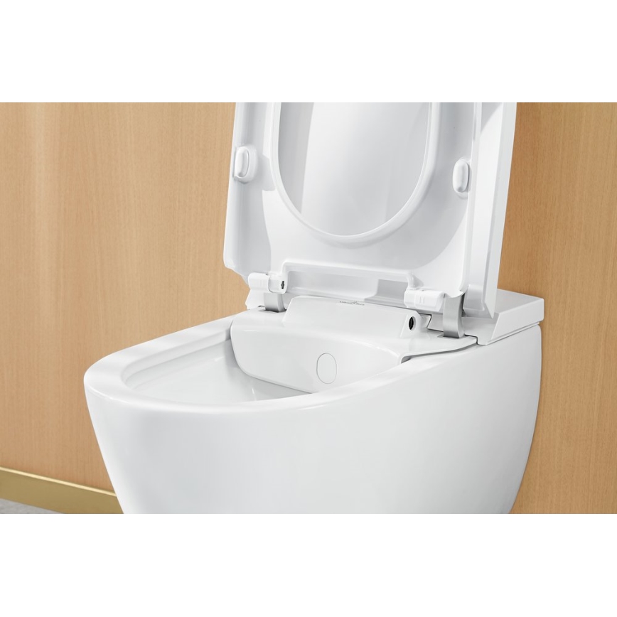 Villeroy & Boch V0E100R1 - Pakabinamas bidė su SoftClose sėdynės dangčiu VICLEAN keramika/balta +nuotolinis valdymas