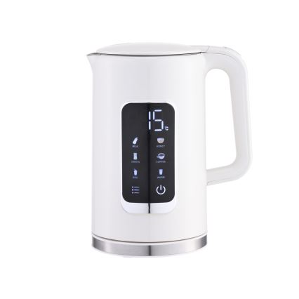 Virdulys su LCD ekranu 1,7 l 2200W/230V balta + kelioninė taurė 450 ml