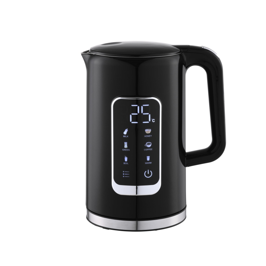 Virdulys su LCD ekranu 1,7 l 2200W/230V juoda + kelioninė taurė 450 ml