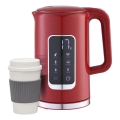 Virdulys su LCD ekranu 1,7 l 2200W/230V raudona + kelioninė taurė 450 ml