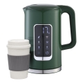 Virdulys su LCD ekranu 1,7 l 2200W/230V žalia + kelioninė taurė 450 ml