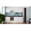 Virtuvės komplektas CELESTE 240 cm blizgi balta