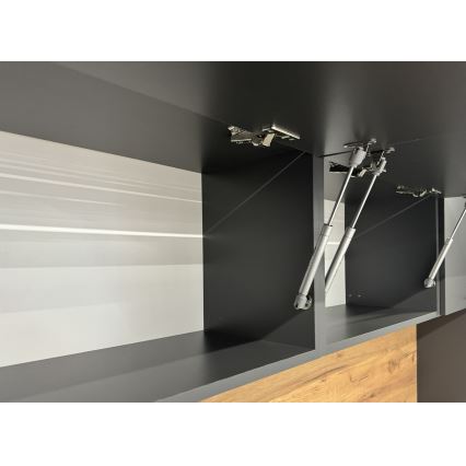 Virtuvės komplektas ELISE 180 cm grafitas