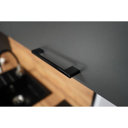 Virtuvės komplektas ELISE 240 cm, grafito spalva