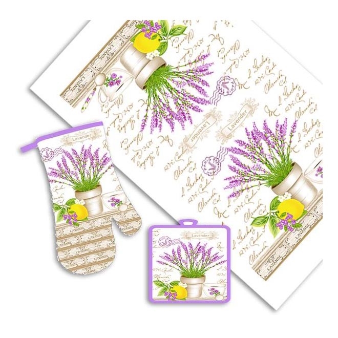 Virtuvės komplektas LEVANDULĖ, 3 vnt.