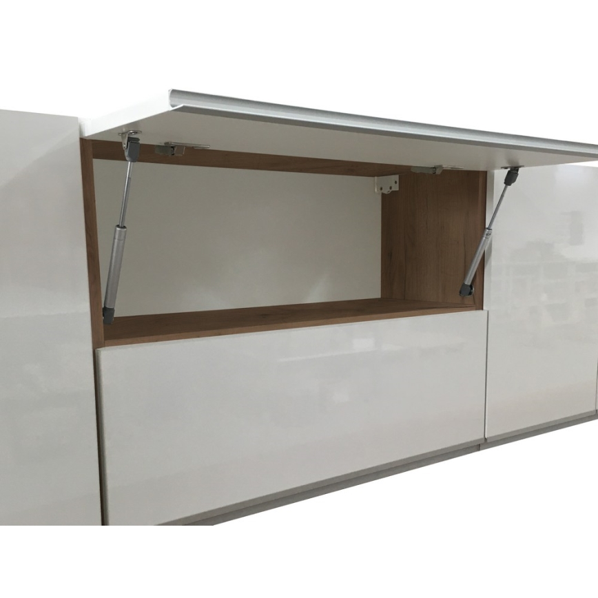 Virtuvės komplektas MARINA 180 cm ąžuolas craft/blizgi balta