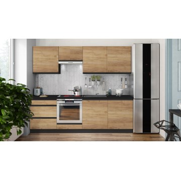 Virtuvės komplektas MARINA 240 cm, ąžuolas Craft
