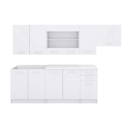 Virtuvės komplektas MARISA 260 cm baltas