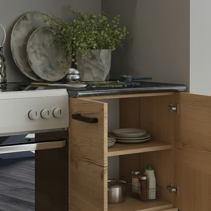 Virtuvės komplektas ROSALIA 240 cm, ąžuolas Craft