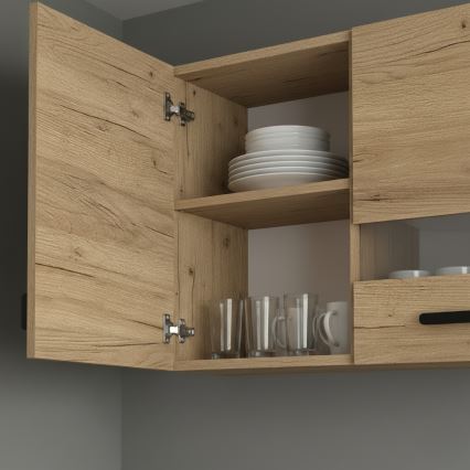 Virtuvės komplektas ROSALIA 240 cm, ąžuolas Craft