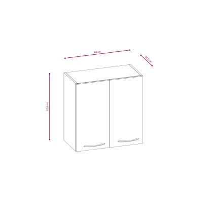 Virtuvės komplektas VALERIA 240 cm sonoma ąžuolas/ruda