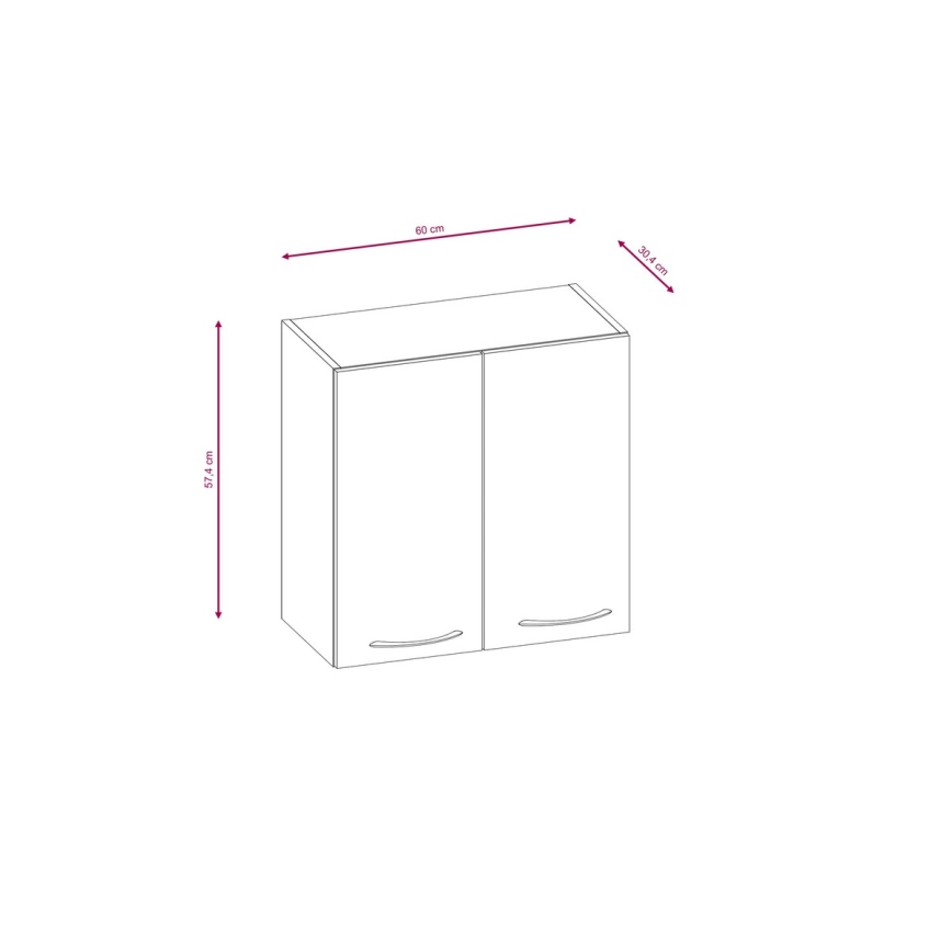 Virtuvės komplektas VALERIA 240 cm sonoma ąžuolas/ruda