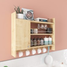 Virtuvės sieninė lentyna KNERR 65x85 cm smėlio spalvos