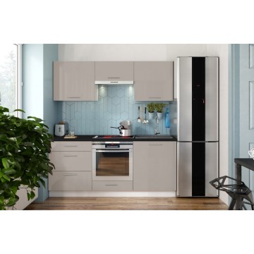 Virtuvės spintelė CELESTE 180 cm blizgi taupe