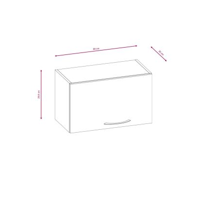 Virtuvės spintelė VALERIA 180 cm, sonoma ąžuolas/ruda