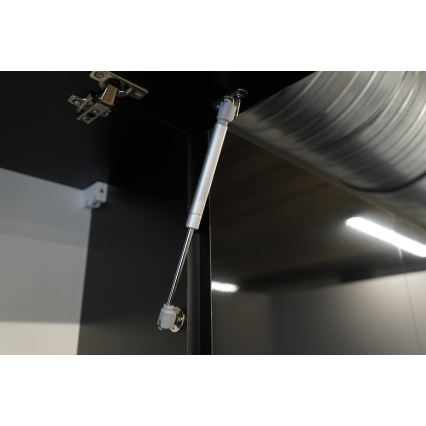 Virtuvinė spintelė MARINA 180 cm ąžuolas craft / blizgi juoda