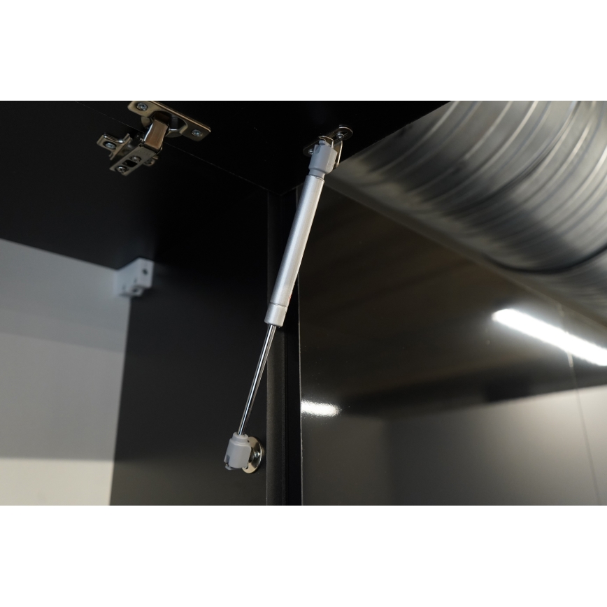 Virtuvinė spintelė MARINA 180 cm ąžuolas craft / blizgi juoda