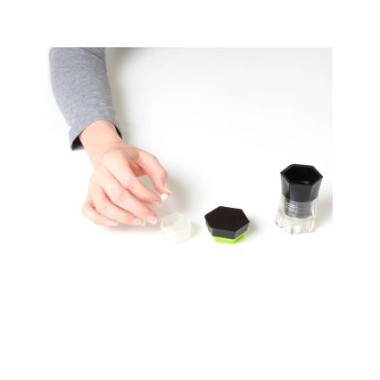 Vitility - 5 viename tablečių dozatorius ir daliklis, juodas