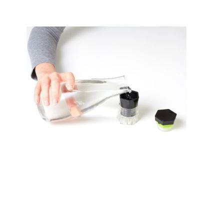 Vitility - 5 viename tablečių dozatorius ir daliklis, juodas