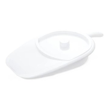 Vitility - prie lovos skirta tualeto kėdė su dangčiu, balta