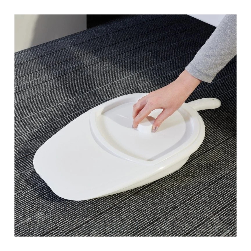 Vitility - prie lovos skirta tualeto kėdė su dangčiu, balta