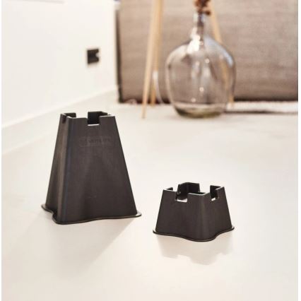 Vitility - Rinkinys 4 vnt. lovos pakėlėjų, 7 cm, juodi