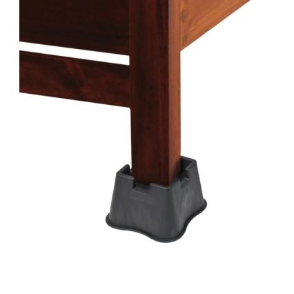 Vitility - Rinkinys 4 vnt. lovos pakėlėjų, 7 cm, juodi