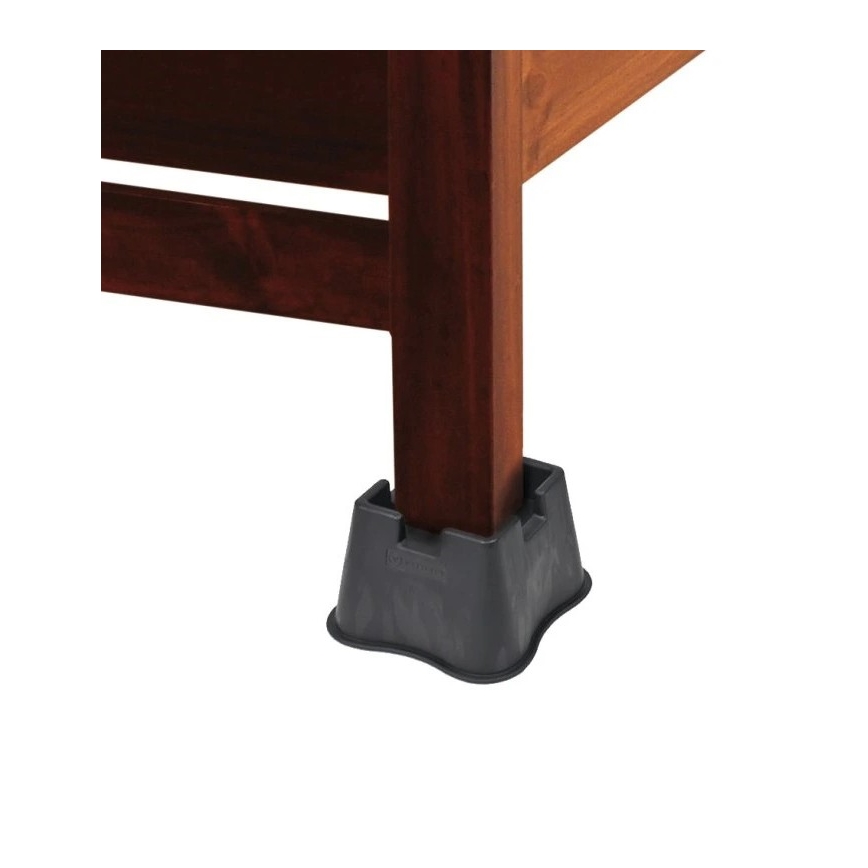 Vitility - Rinkinys 4 vnt. lovos pakėlėjų, 7 cm, juodi